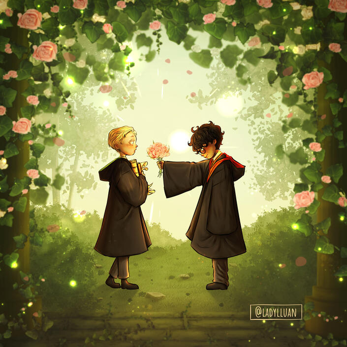 "HARRY'S CRUSH" ILLUSTRATION