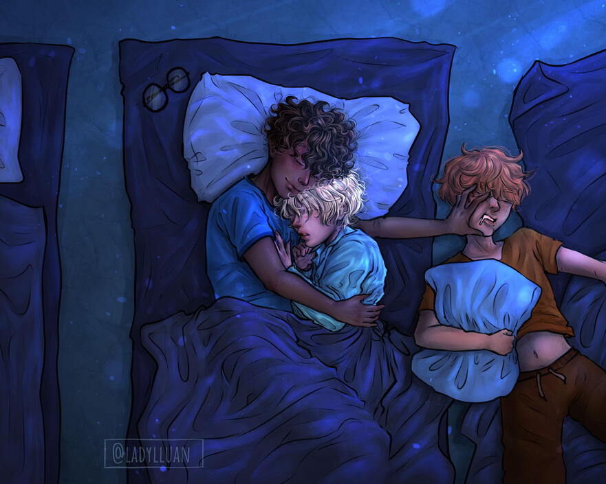 "GREAT HALL SLEEPOVER" ILLUSTRATION (PRISONER OF AZKABAN HPDM VER.)